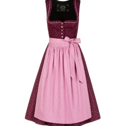Cheap Damen Dirndl "Melanie", Beere- Damen Dirndl
