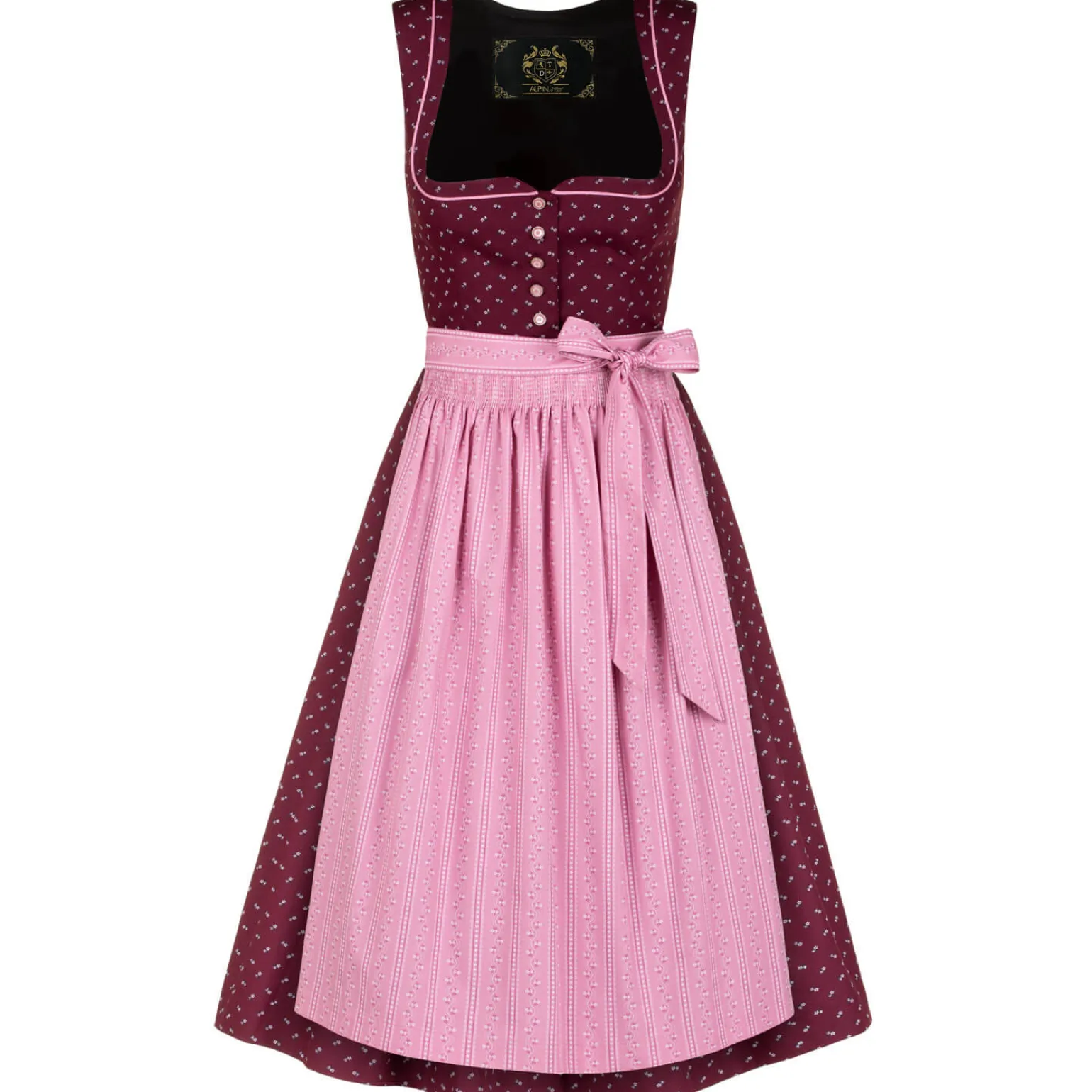 Cheap Damen Dirndl "Melanie", Beere- Damen Dirndl