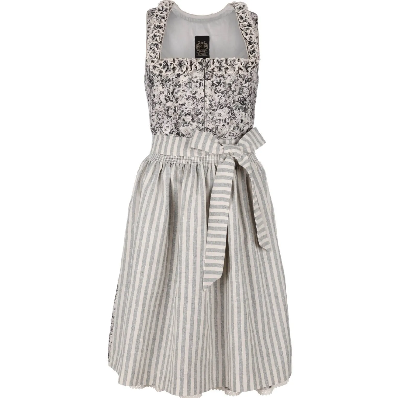 Cheap Damen Dirndl "Rose", Hellgrau Damen Dirndl