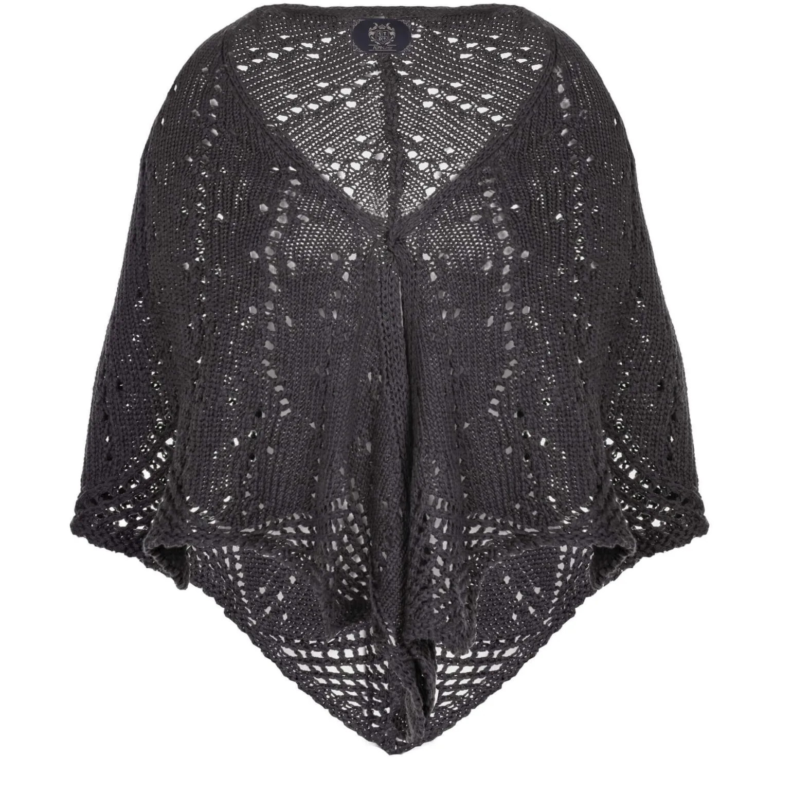 Cheap Damen Dreieck Poncho, Anthrazit Damen Ponchos