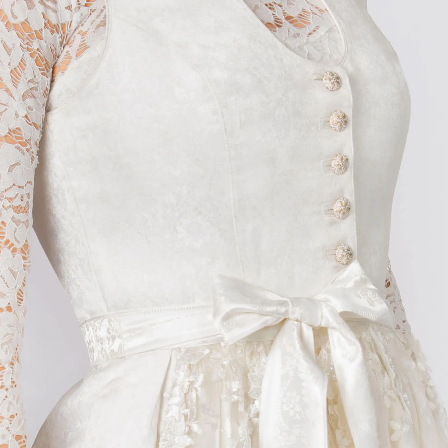 Best Sale Damen Festtagsdirndl "Danice", Creme Damen Dirndl