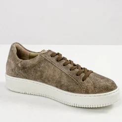 Hot Damen Leder-Sneaker 
