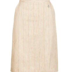 New Damen Leinenrock "Karin", Sand Damen Mieder & Röcke