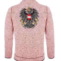 Flash Sale Damen Strickfleece Jacke "Österreich", Damen Jacken