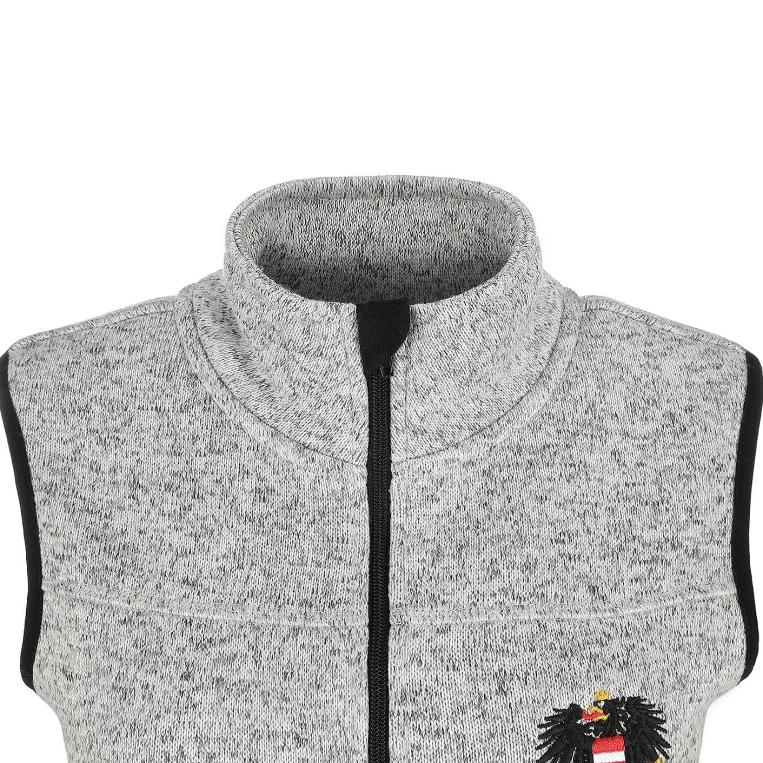 Sale Damen Strickfleece Weste "Österreich", Hell Damen Jacken