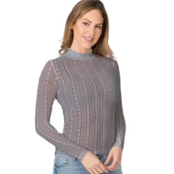 Store Damen Trachten Shirt "Nikita", Anthrazit Damen Shirts