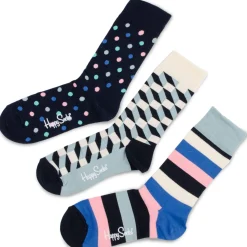 Discount Happy Socks 3er, 3D-Würfel Damen Socken|Schuhe & Socken