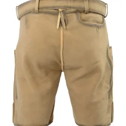 Clearance Herren Hirschlederhose "Auerhahn", Honig Herren Lederhosen