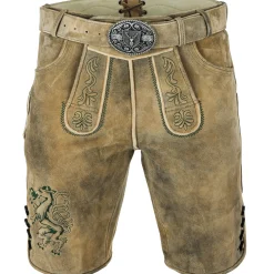 Flash Sale Herren Hirschlederhose "Steiermark", Hell Herren Lederhosen