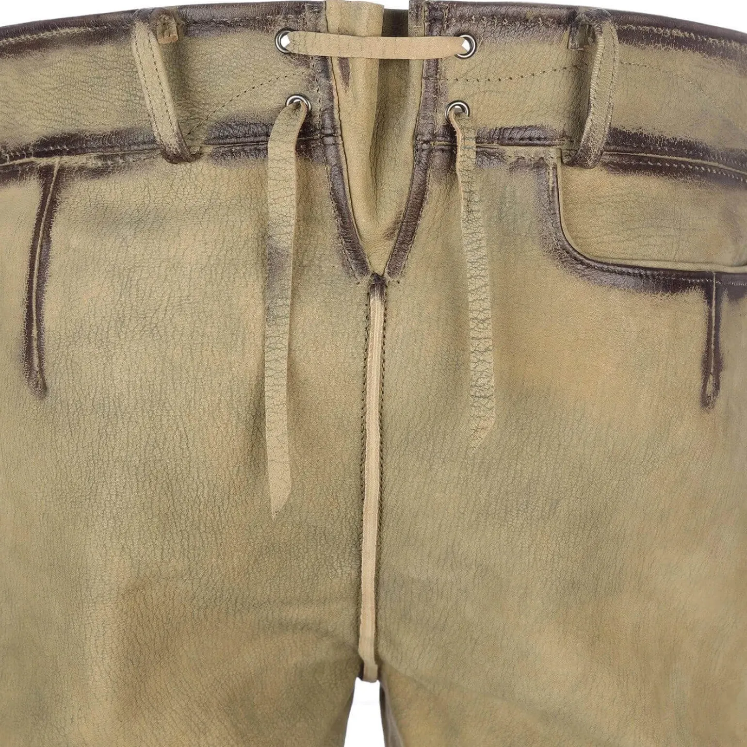 Store Herren Lederhose "Leon", Hell Herren Lederhosen