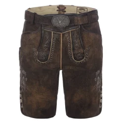 Discount Herren Lederhose "Walden", Dunkel Herren Lederhosen