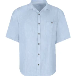 Clearance Herren Leinenhemd "Vincent" Kurzarm, Hell Herren Hemden