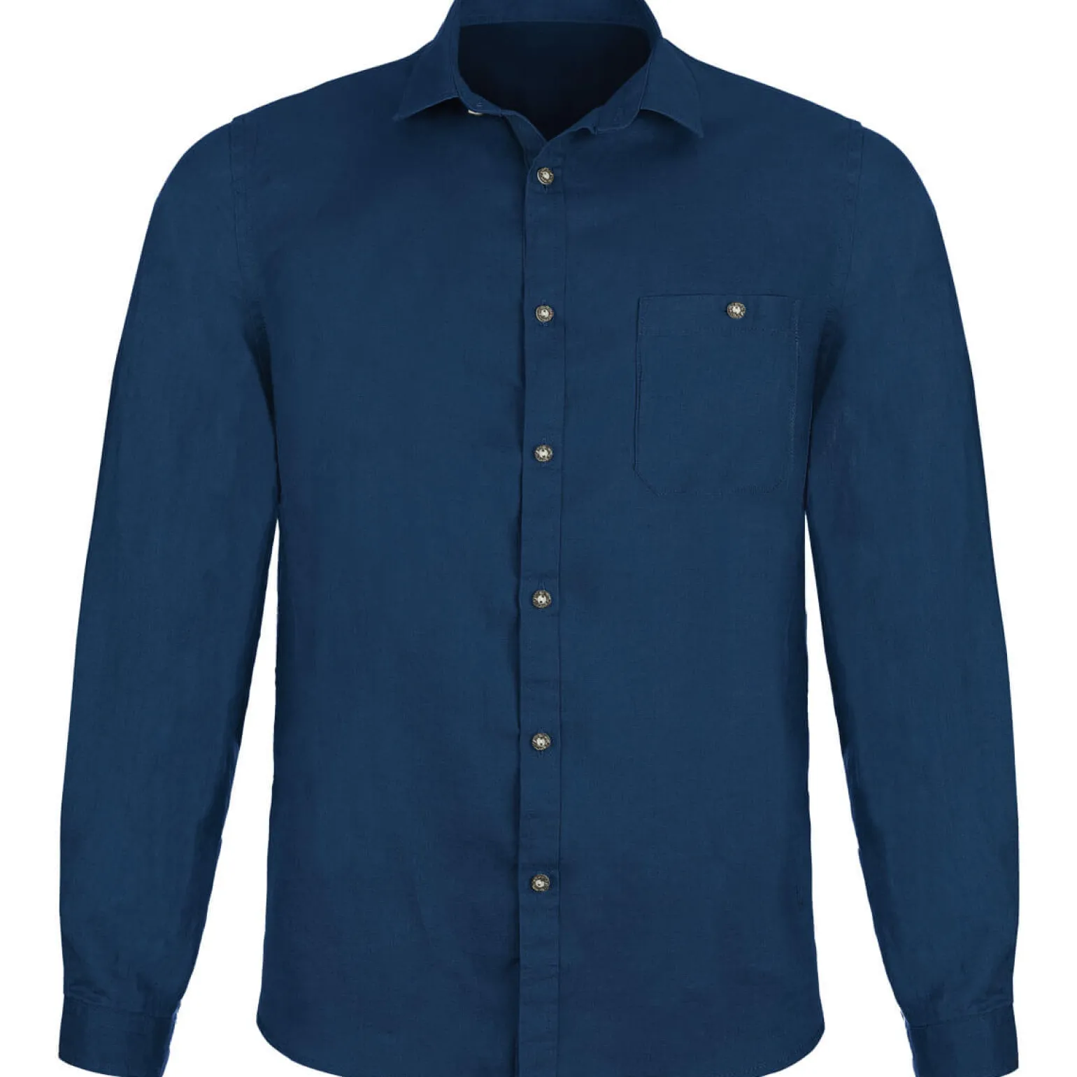 Store Herren Leinenhemd "Vincent", Dunkel Herren Hemden