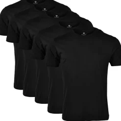 New Herren T-Shirt Basic 5er-Pack, Herren Shirts