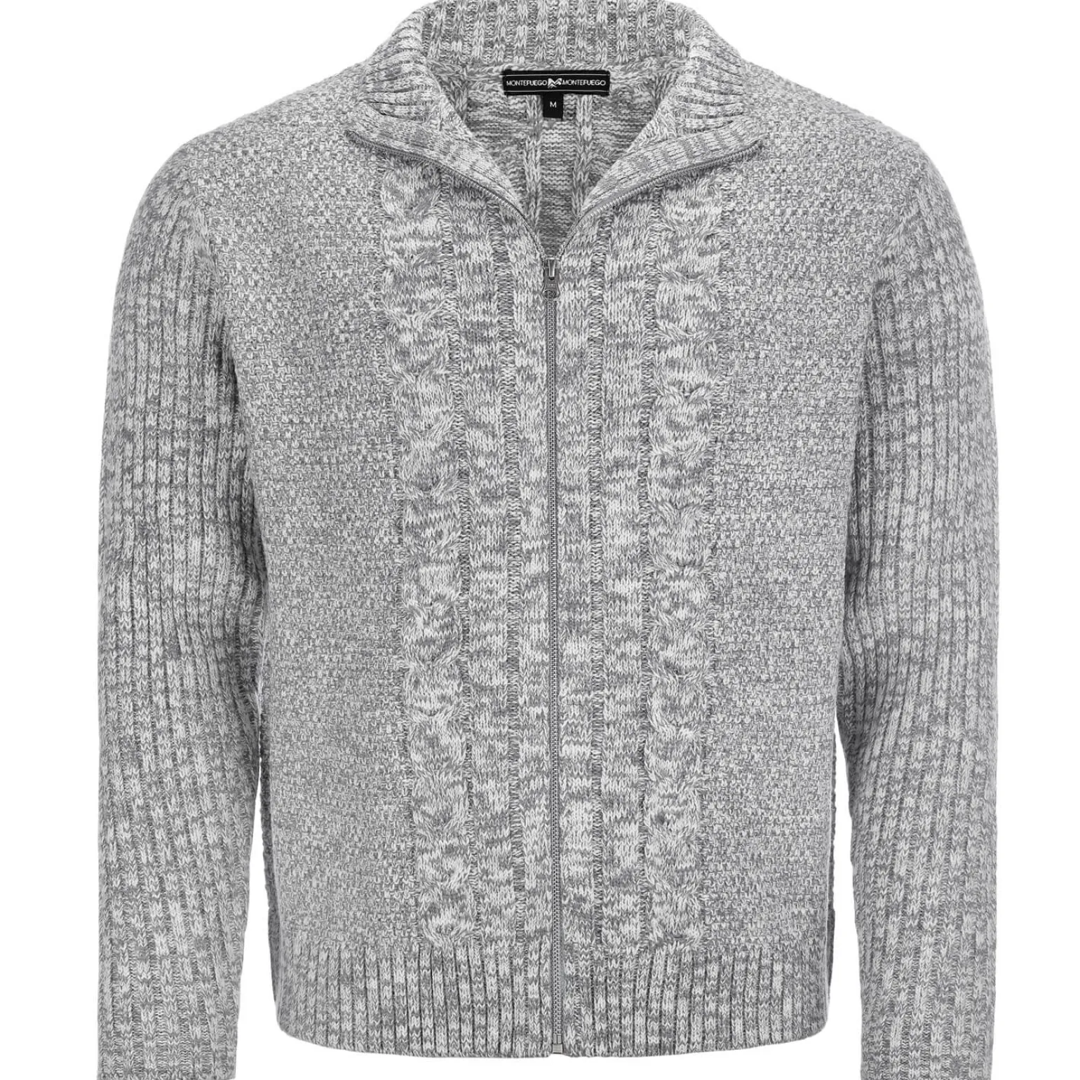 Best Herren Zopf-Strickjacke "Noel", -Melange Herren Jacken