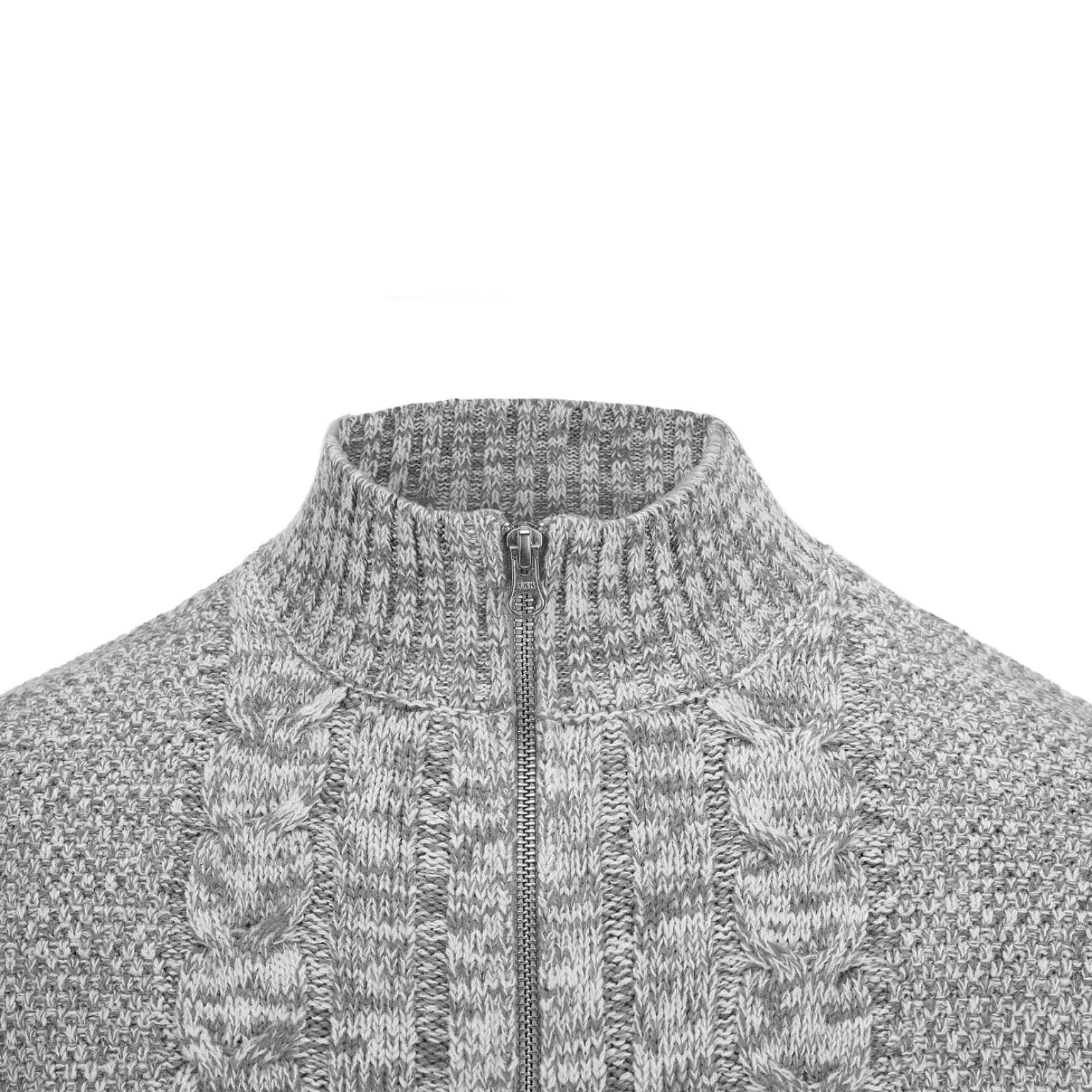 Best Herren Zopf-Strickjacke "Noel", -Melange Herren Jacken