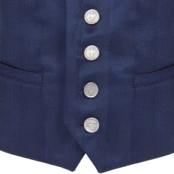 New Jungen Trachtengilet "Arthur", Dunkelblau Kinder Gilets