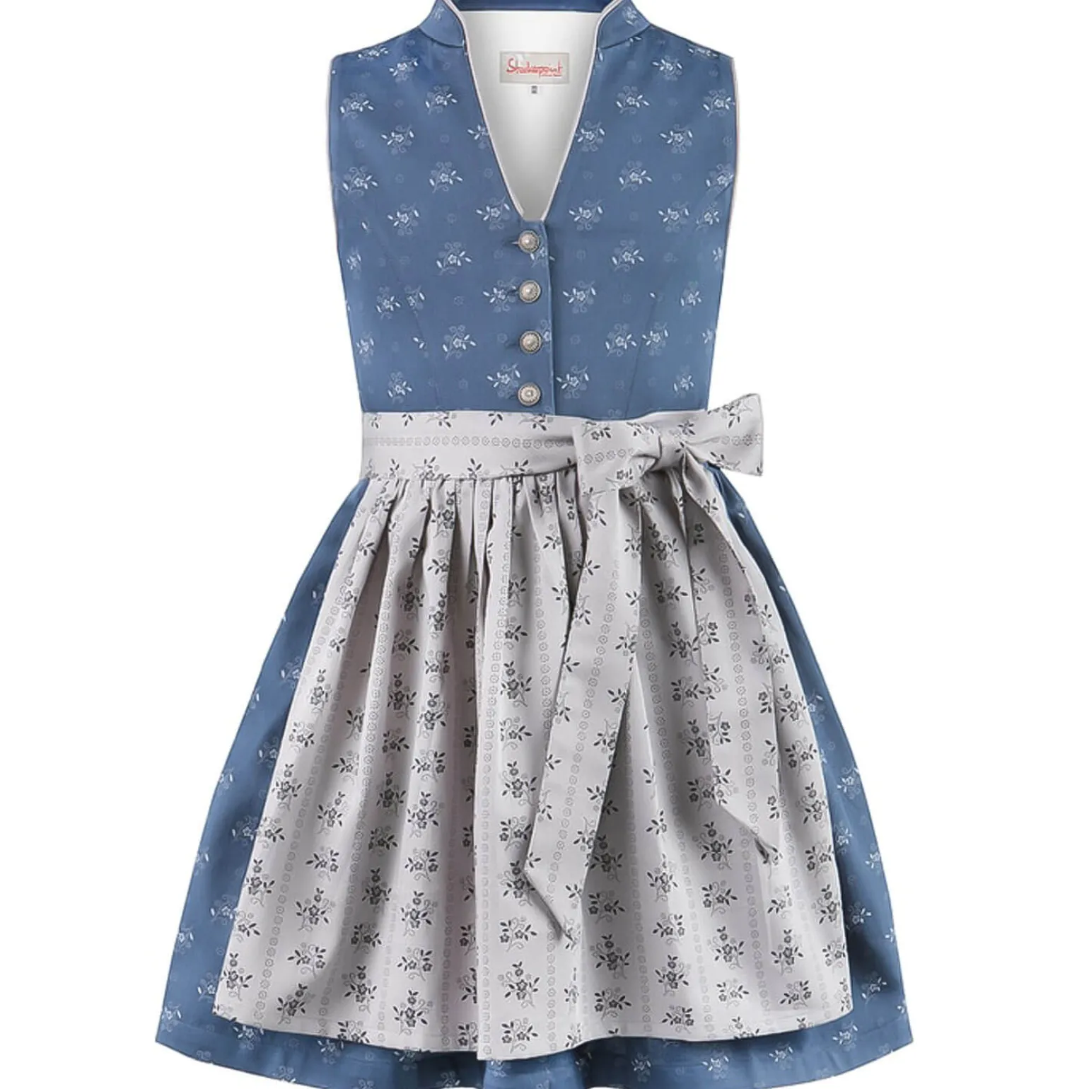 Cheap Kinder Dirndl "Amalie", -Hellgrau Kinder Dirndl