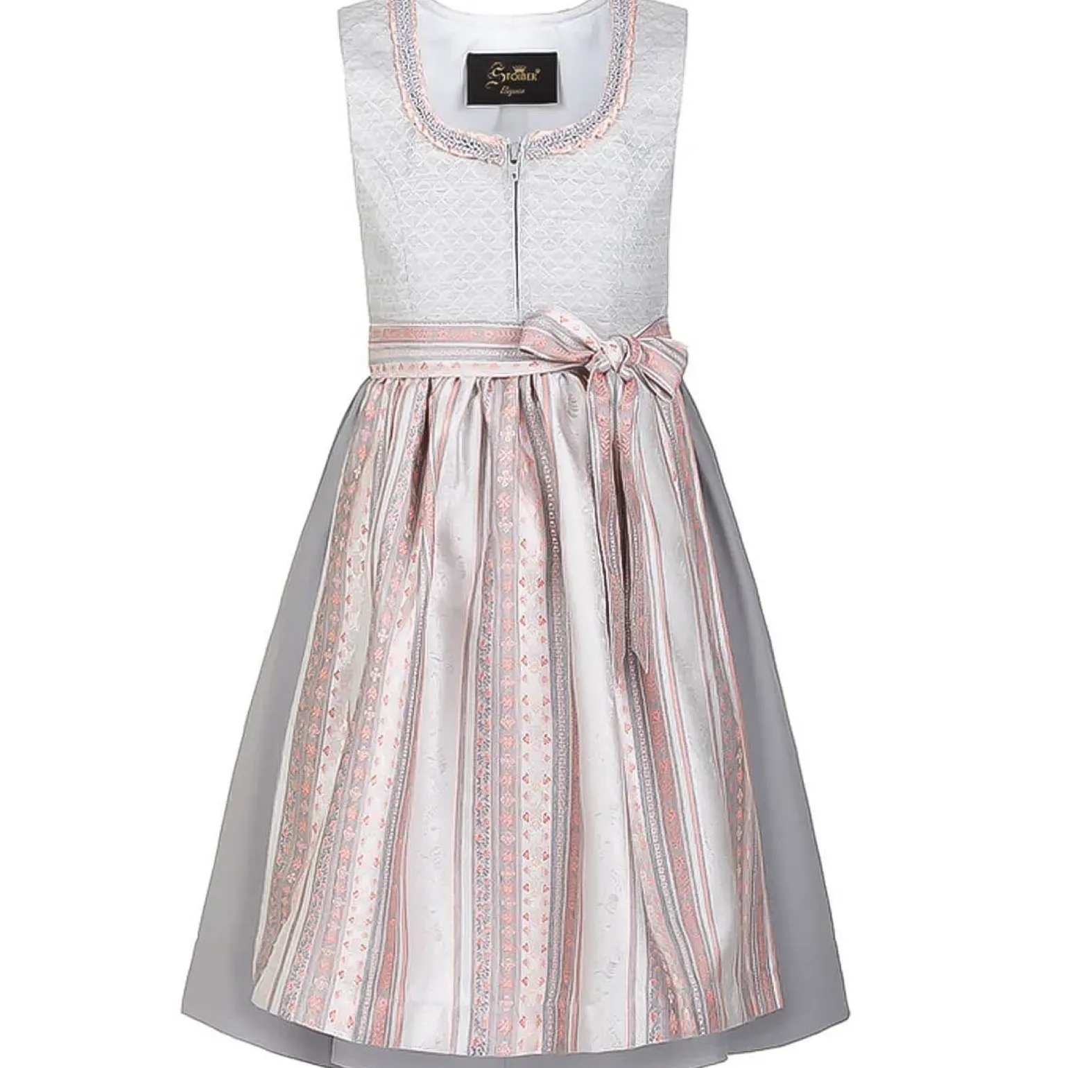 Discount Kinder Dirndl "Frida", Silber Kinder Dirndl