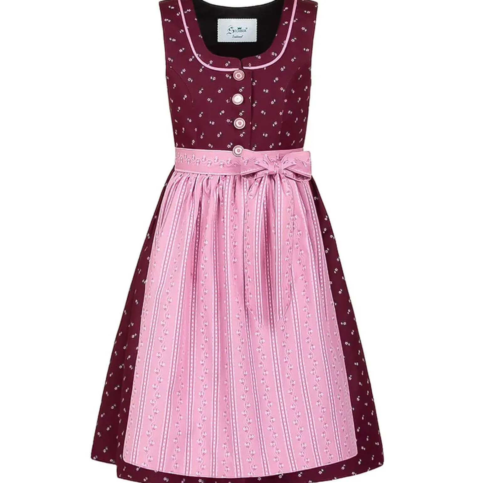 Discount Kinder Dirndl "Gerda", Beere- Kinder Dirndl