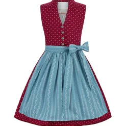 Hot Kinder Dirndl "Karla", Bordeaux Kinder Dirndl
