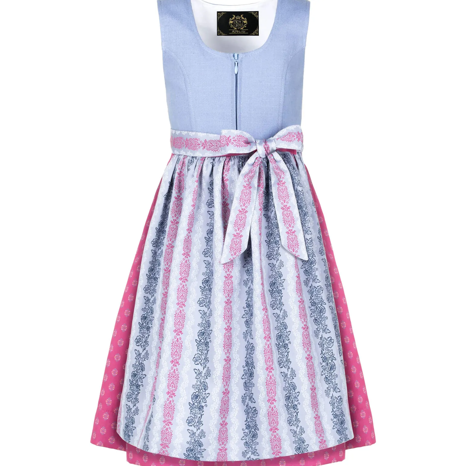 Store Kinder Dirndl "Milli", Hell-Rosa Kinder Dirndl