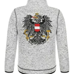 Store Kinder Strickfleece Jacke “Österreich", Hell Kinder Jacken & Anzüge