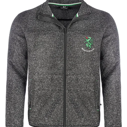 Outlet Kinder Strickfleece Jacke “Steiermark", Anthrazit Kinder Jacken & Anzüge