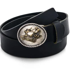 Best Ledergürtel "Hirschkopf", Herren Accessoires